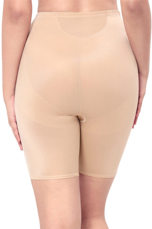 Solid Full Coverage High Rise Thigh Shaper - Sandalwood