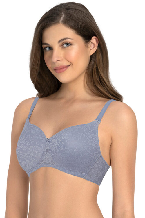 Floral Romance Non Wired Lightly Padded Non-Wired Full Coverage Bra  - Tempest Lace