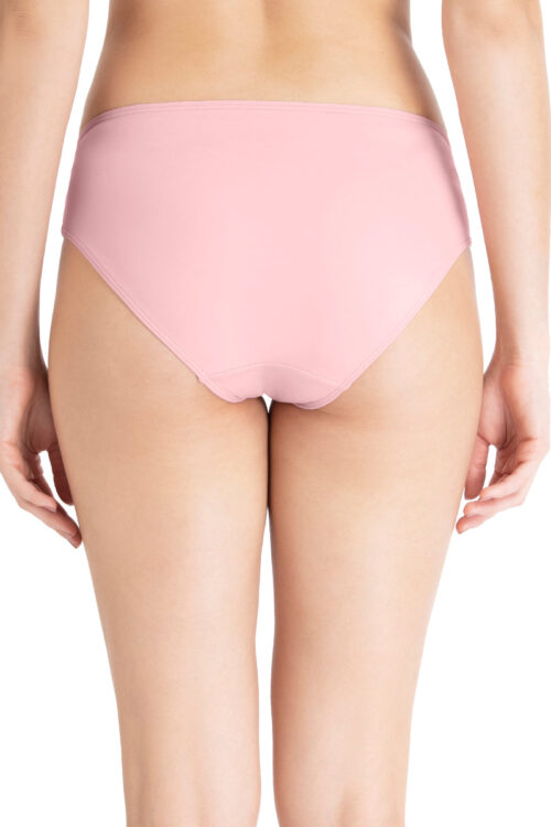 Casual Chic Three-Fourth Coverage Low Rise Bikini Panty - Bridal Rose-Angel Wing