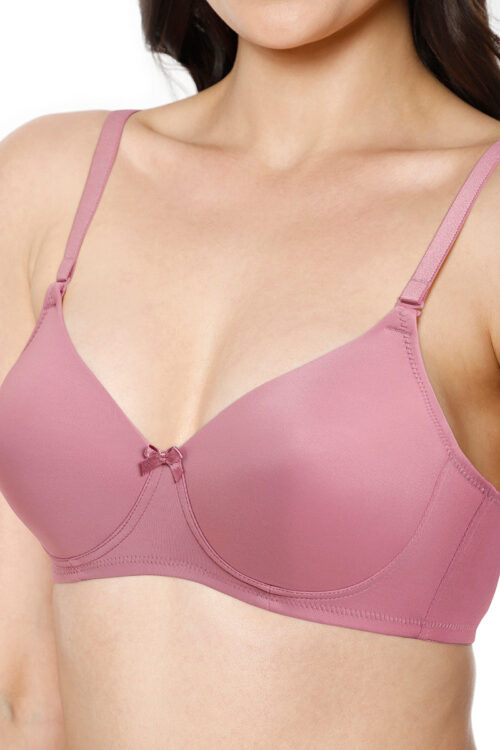 Smooth Charm Padded Non-Wired T-Shirt Bra - Mesa Rose
