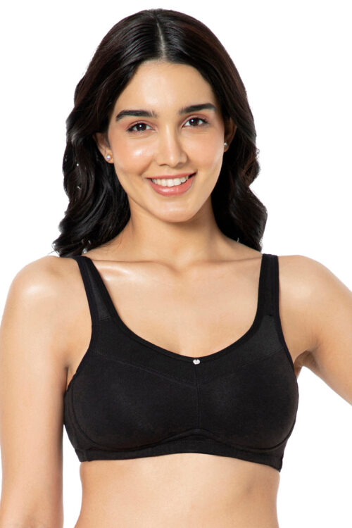 Cotton Smooth Back Solid Non Padded Non-Wired Support bra